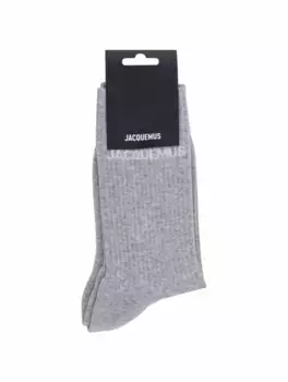 Носки с логотипом Jacquemus, серый