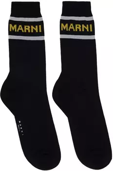 Носки с логотипом на манжетах Marni