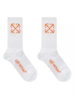 Носки с логотипом Off-White, белый