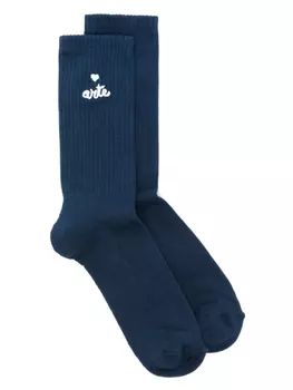 Носки с логотипом в виде сердца ARTE, синий