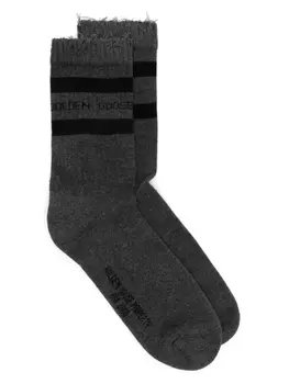Носки с логотипом-жаккардом Golden Goose, серый
