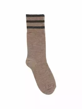 Носки с люрексом Brunello Cucinelli, коричневый