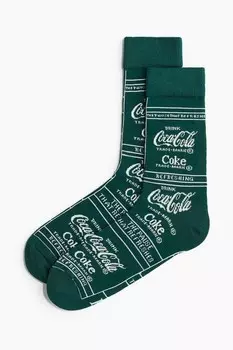 Носки с мотивом H&M, зеленый