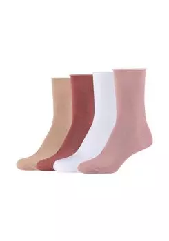 Носки s.Oliver 4 шт silky touch, цвет mellow rose