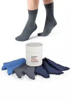 Носки s.Oliver box 7 шт essentials, цвет blau mix