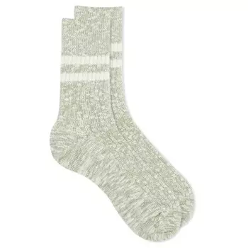 Носки с полосками Rototo, зеленый