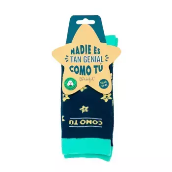Носки с принтом Calcetines Nadie Es Tan Genial Mr Wonderful, размер 35-38