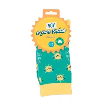 Носки с принтом Calcetines Voy A Por Todas Mr Wonderful, размер 39-41