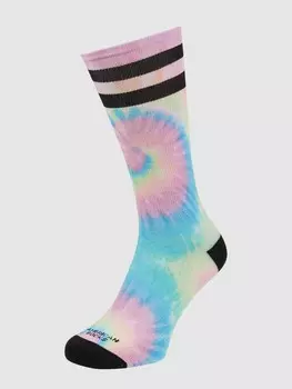 Носки с принтом тай-дай American Socks, розовый