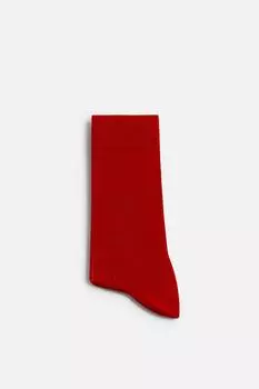 Носки с ребристой текстурой ZARA, красный