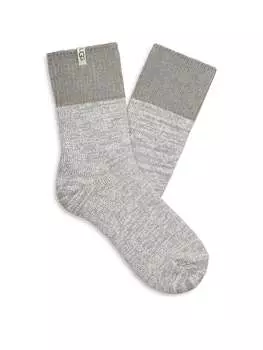 Носки с резинкой, свободные, четвертной длины Ugg, мультиколор