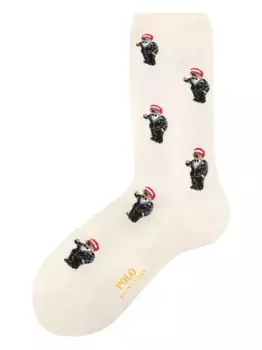 Носки с рисунком медведя POLO RALPH LAUREN, нейтральный