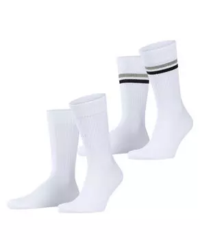 Носки с теннисными полосками, 2 пары Esprit, белый