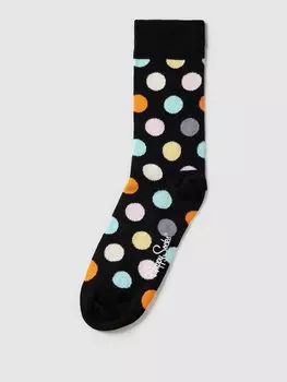 Носки с узором по всей поверхности, модель «BIG DOT» Happy Socks, черный