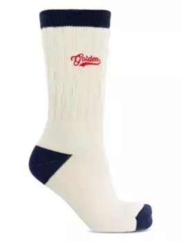 Носки с вышитым логотипом GOLDEN GOOSE, белый