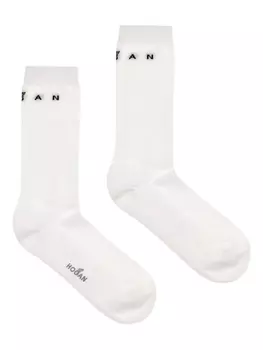 Носки с вышитым логотипом Hogan, белый