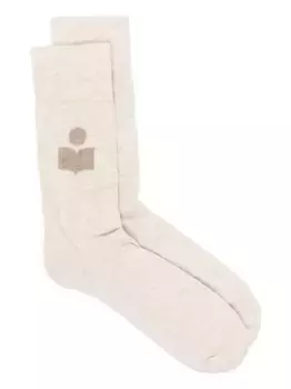 Носки с вышитым логотипом MARANT, нейтральный