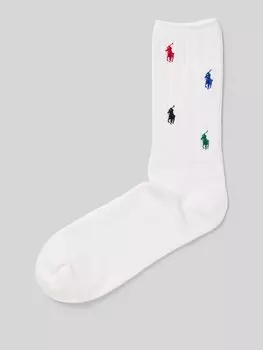 Носки с вышитым логотипом в упаковке 2 шт Polo Ralph Lauren Underwear, белый