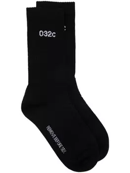 Носки с вышивкой 032c, черный