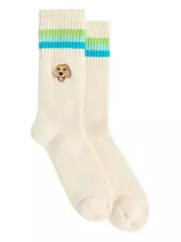 Носки с вышивкой из коллаборации с Pelo Foundation Sundek, нейтральный