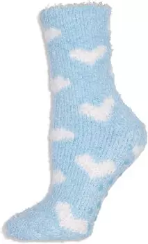 Носки с захватом сердца Karen Neuburger, светло-синий