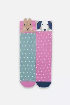 Носки с зайцем и собакой Kite, синий