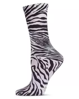 Носки с зебровым принтом Natori, цвет White