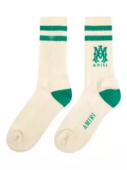 Носки с жаккардовым логотипом AMIRI, белый