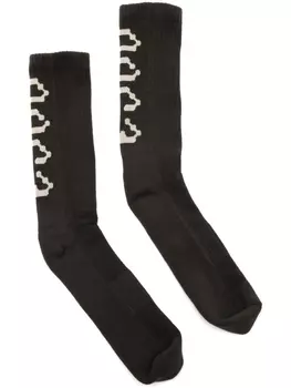 Носки с жаккардовым логотипом PACE, черный