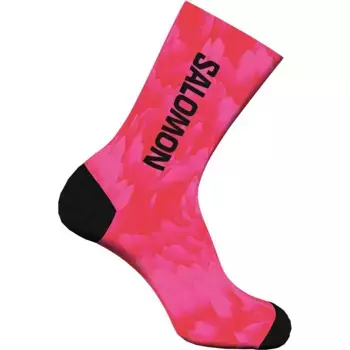 Носки Salomon Creamy Lava crew, розовый