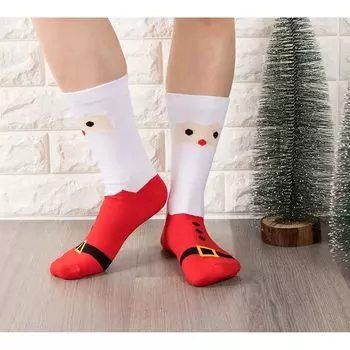 Носки Santa Christmas Crew для женщин и мужчин (2 шт.) Toe-Tally Sox