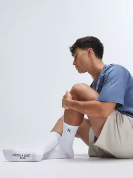 Носки Savage X Fenty Lounge Crew, цвет Hazy White