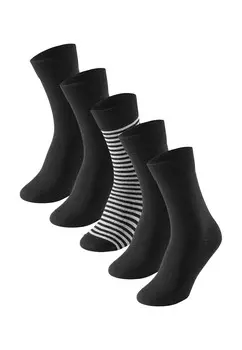 Носки Schiesser 5 шт, цвет Schwarz/Gestreift