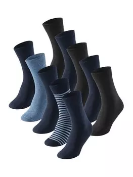 Носки SCHIESSER Cotton Fit, цвет Blue/Black