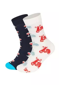 Носки SCOOTER AND WINE 2 PACK Happy Socks, мультиколор