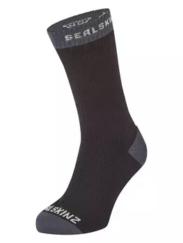 Носки SEALSKINZ Funktionssocken Wiveton, цвет Schwarz/Grau