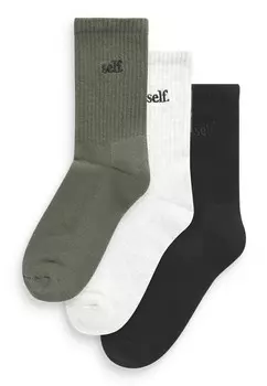 Носки SELF CUSHION LOUNGE 3 PACK Self., черный