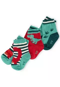 Носки SET 3ER sigikid, светло-зеленый/красный