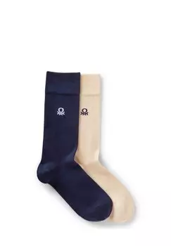 Носки SET OF TWO PAIRS United Colors of Benetton, темно-синий