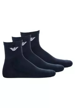 Носки SHORT SOCKS 3PACK Emporio Armani, синий