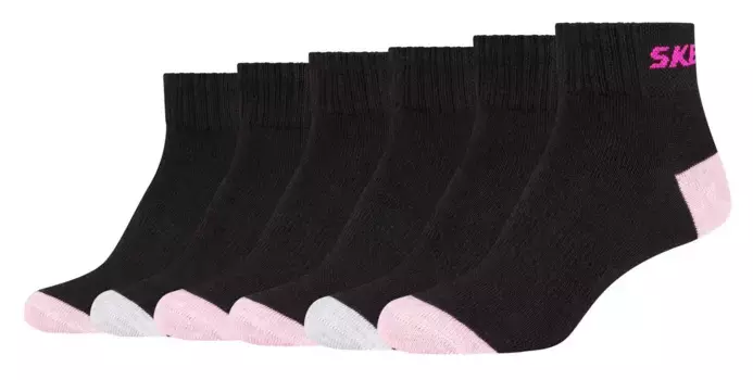 Носки Skechers (6 пар) (6 пар) с сетчатой системой вентиляции, черный