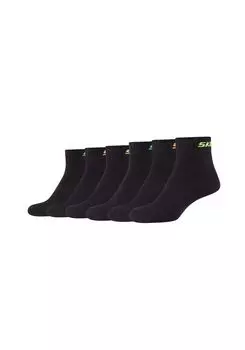 Комплект носков Skechers mesh ventilation, 3 пары, черный