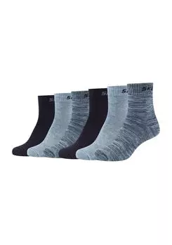 Носки Skechers 6 шт mesh ventilation, цвет stone moulin