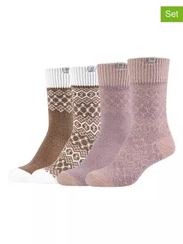 Носки Skechers, цвет rosa/hellbraun