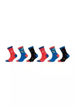 Носки Skechers "Носки, набор из 6 шт.", цвет Red Mi