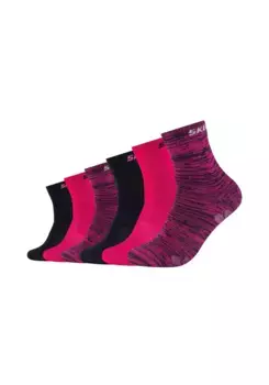 Носки Skechers "Носки, набор из 6 шт.", цвет Pink Glow Moulin