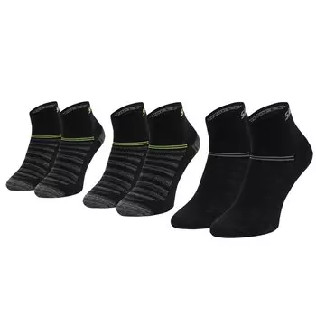 Носки Skechers SK42017 Quarter short 3 шт, черный