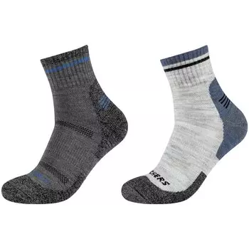 Носки Skechers SK42052 Quarter short 2 шт, серый