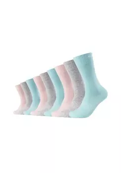 Носки SKECHERS Socks, цвет Turquoise/mottled grey/Pink