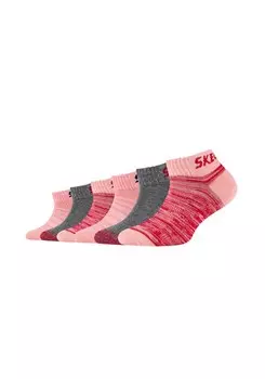 Носки Skechers, темно-серый/светло-розовый/красный